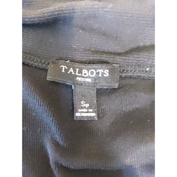Talbot's Petites Size Small Petite Black Knit Cardigan - Picture 5 of 7